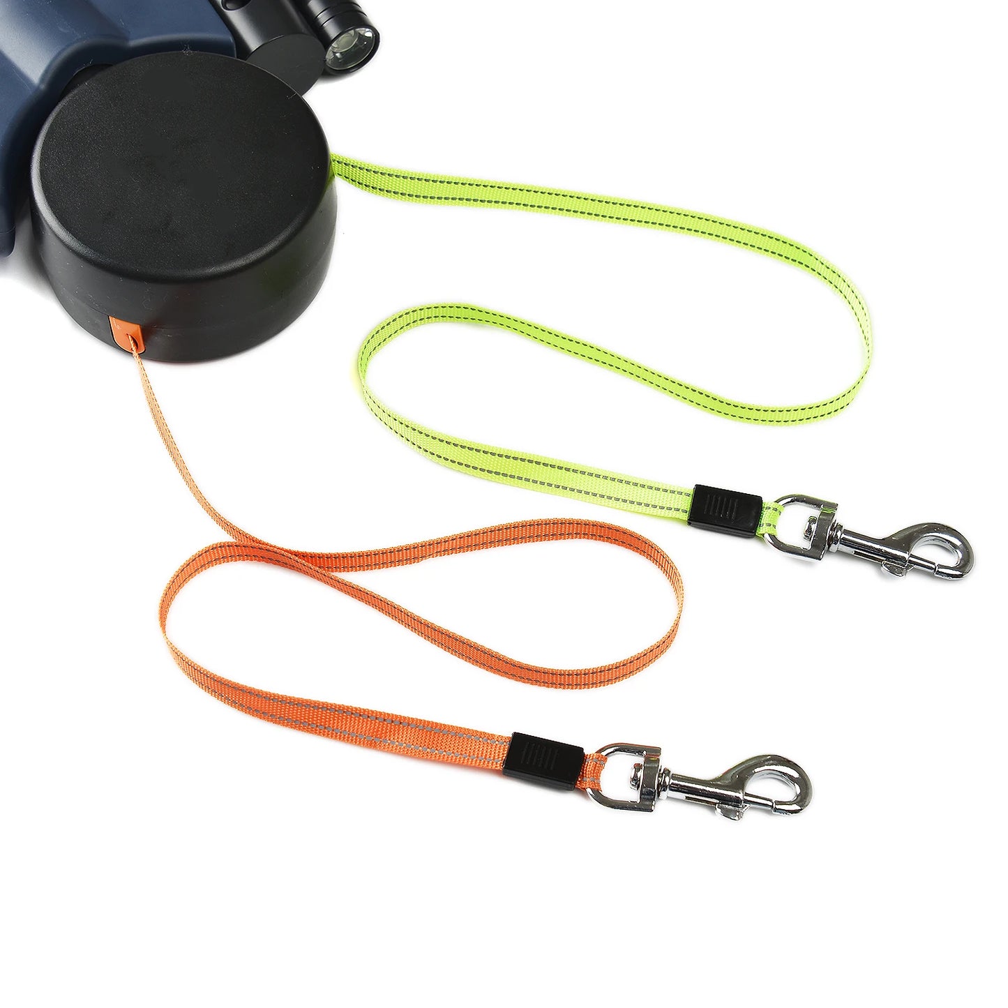 3m Retractable Two Dog Leash – Compact Control for Small Dogs