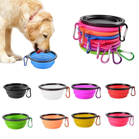 Collapsible Silicone Pet Bowl – Portable Food & Water Dish