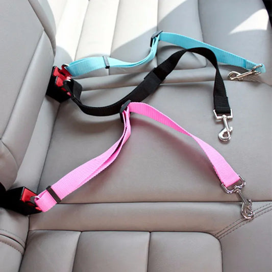 Adjustable Pet Car Seat Belt – Safe Travel for Dogs and Cats