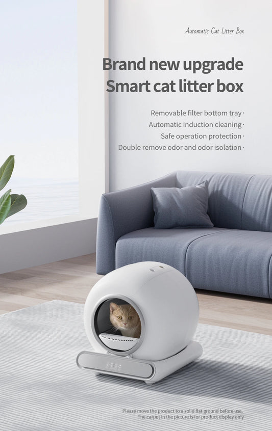 2024 Automatic Smart Cat Litter Box – Self-Cleaning Convenience